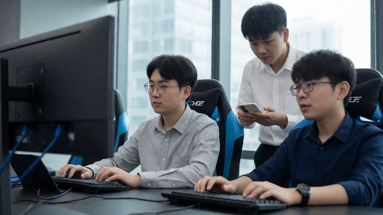 蜂鸟电竞数据服务团队进行比赛数据采集与分析工作